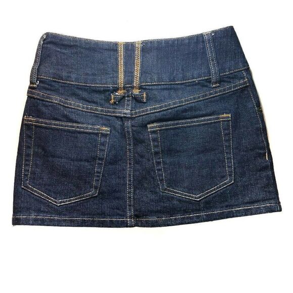 Micro Mini Denim Skirt Juniors 3/4 Back To School - Picture 7 of 9